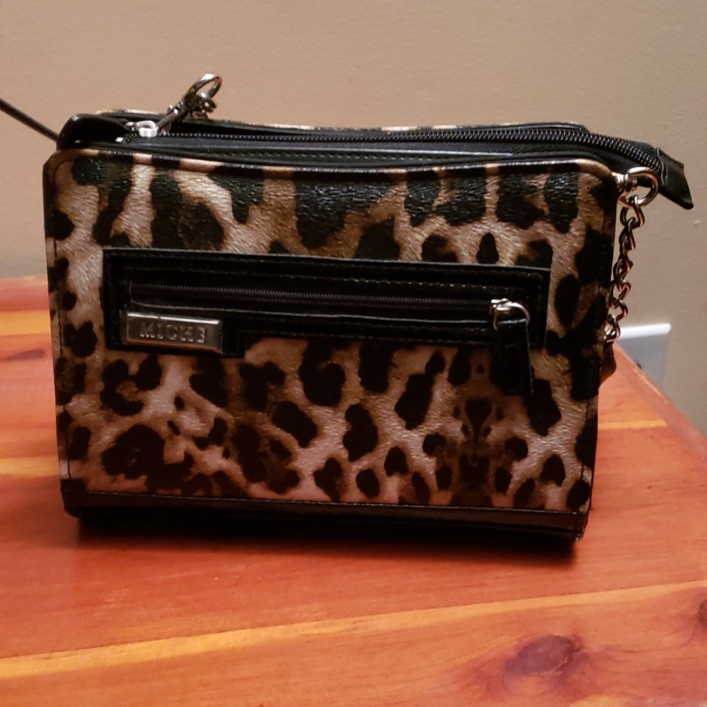 Miche Handbag with Leopard Shell